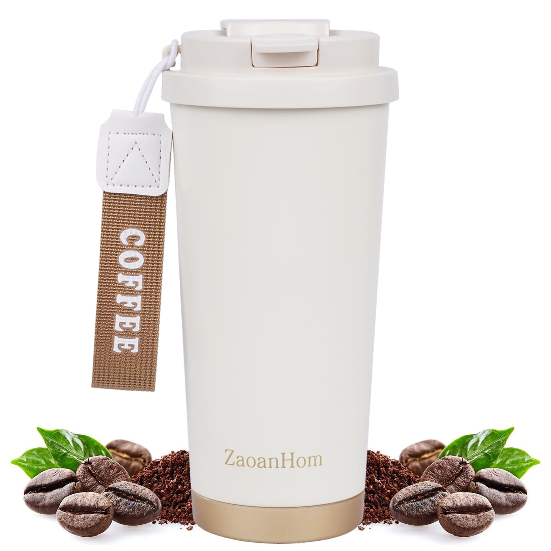 Amazon.com: ZaoanHom Insulated Coffee Mug with Ceramic Coating, 18